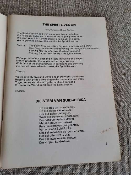 90 Songs for Scouts - South African Contingent Song Book