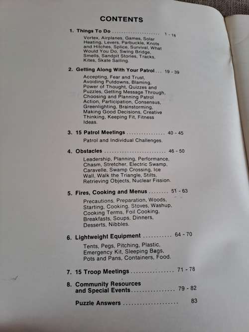 The Scouts` Book of Action Ideas Scouts Canada