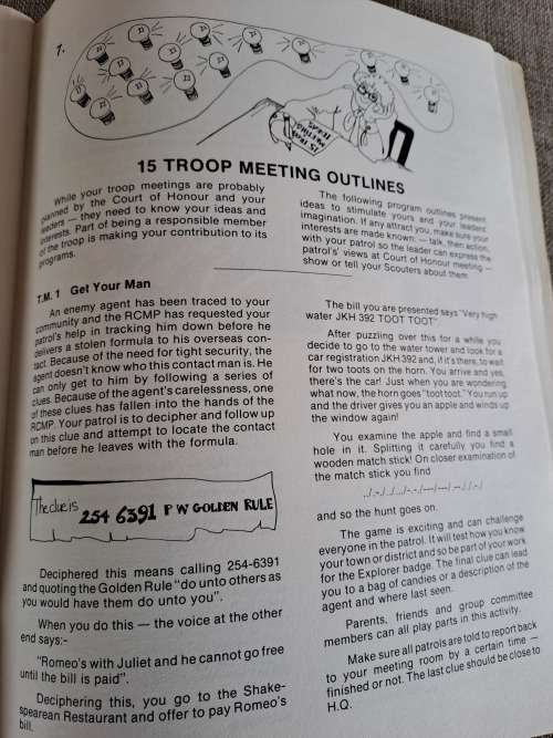 The Scouts` Book of Action Ideas Scouts Canada