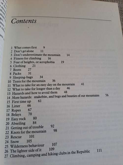 Safe Climbing & Camping in South Africa - Roy Preedy