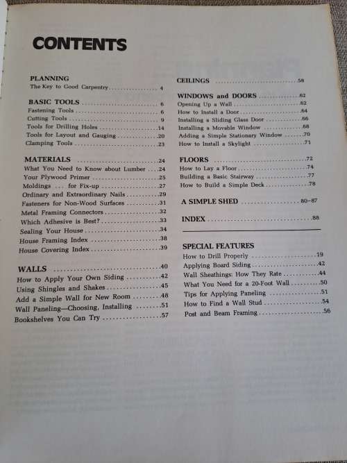 Basic Carpentry Illustrated - A Sunset Book