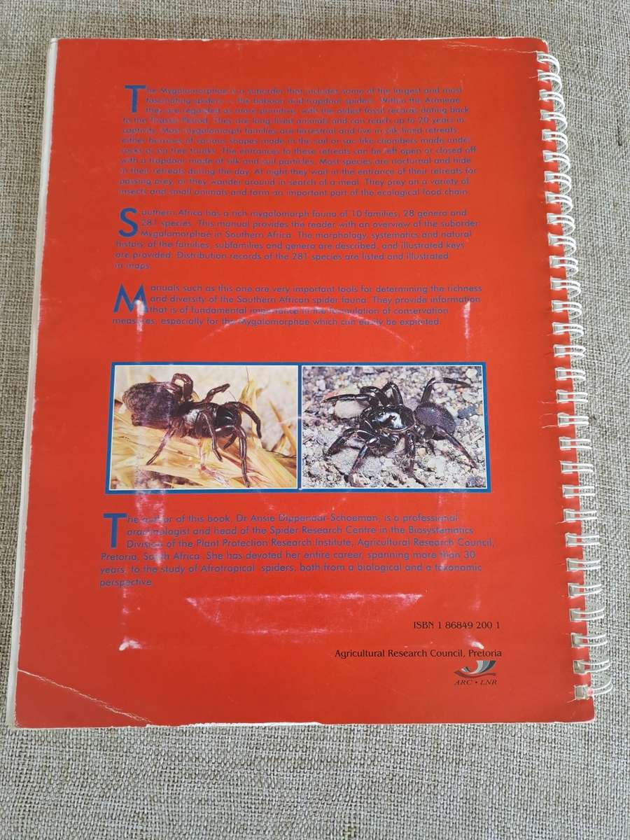 Baboon and Trapdoor Spiders of Southern Africa: An Identification Manual plus CD
