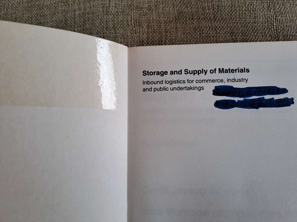 Storage and Supply of Materials 6th Edition - David Jessop & Alex Morrison