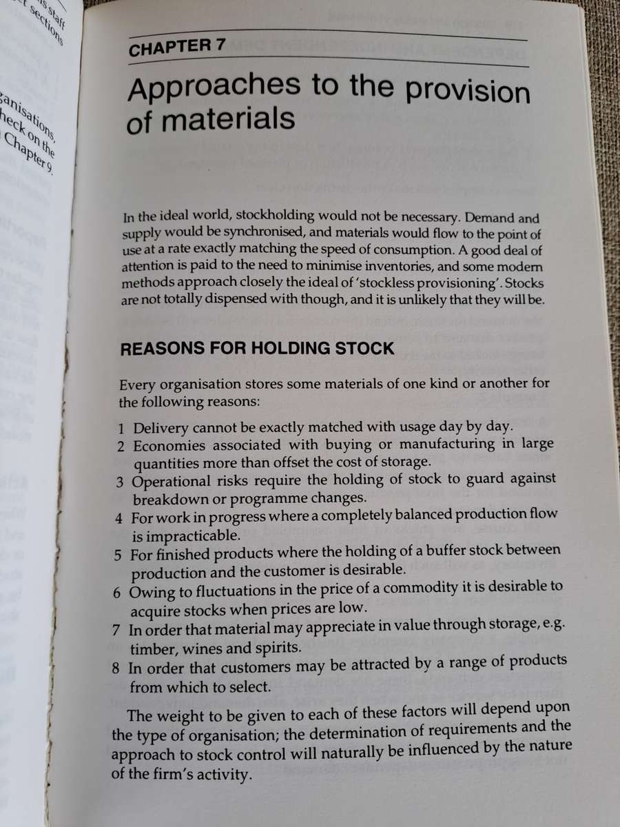 Storage and Supply of Materials 6th Edition - David Jessop & Alex Morrison