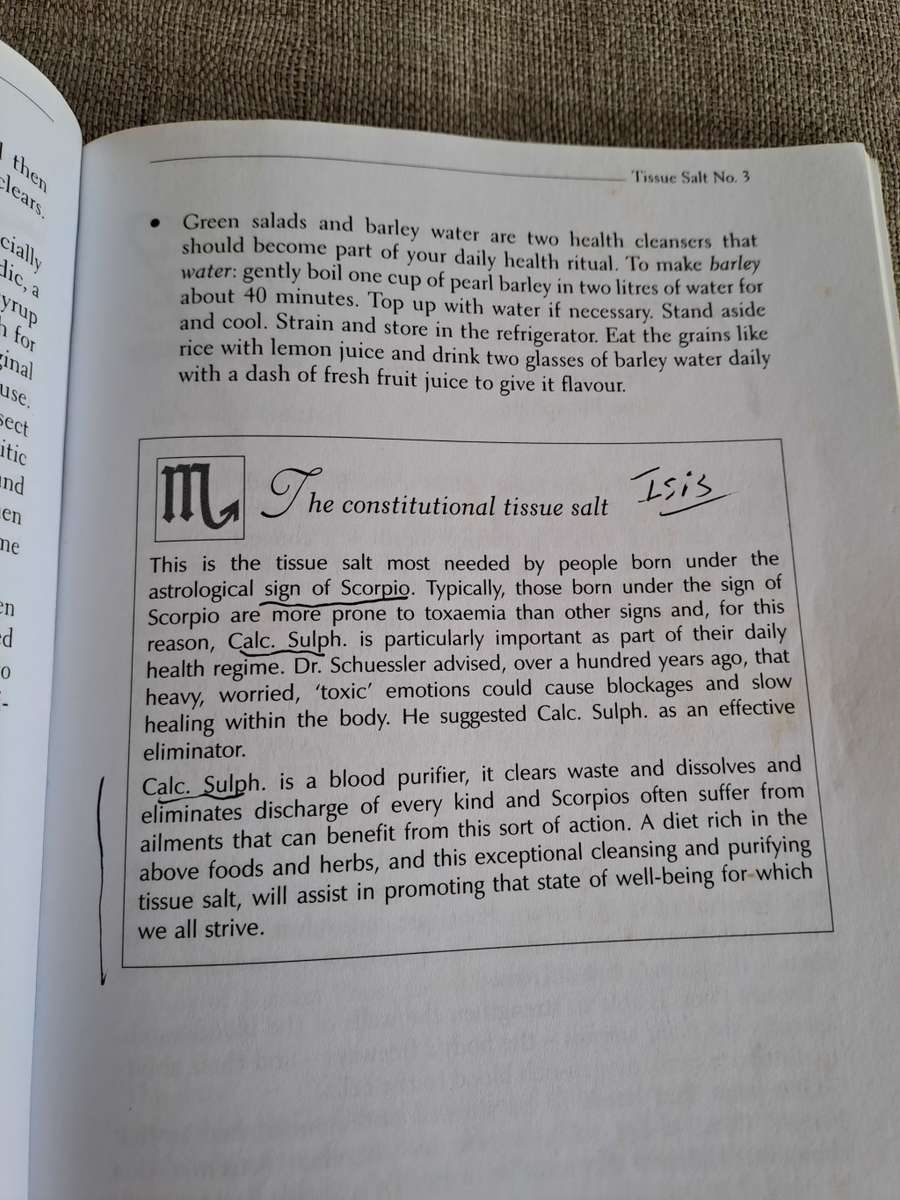 Tissue Salts for Healthy Living