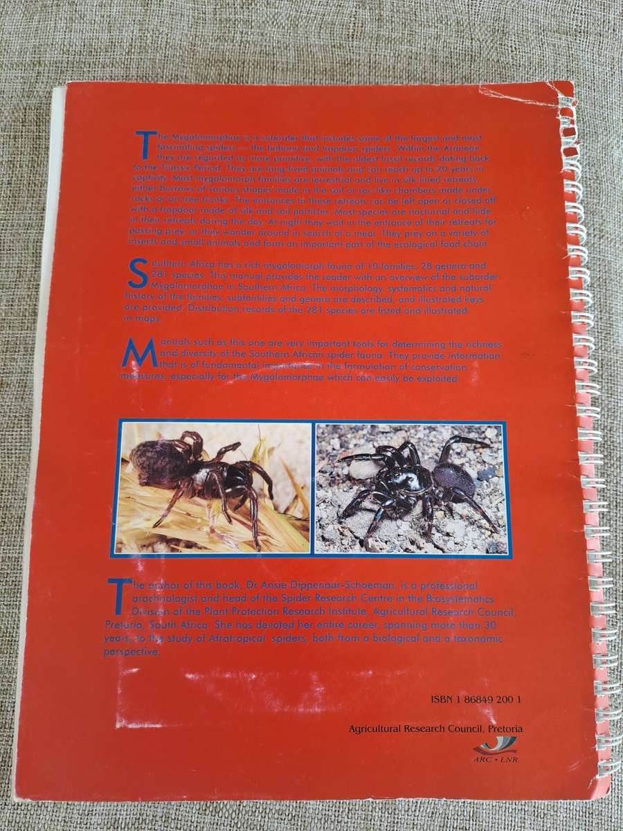 Baboon and Trapdoor Spiders of Southern Africa: An Identification Manual plus CD
