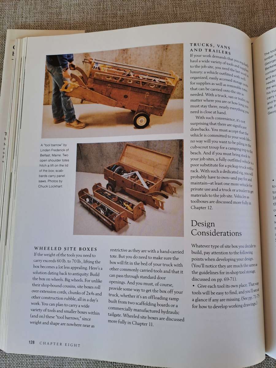 The Toolbox Book: A Craftsman's Guide to Tool Chests, Cabinets and Storage Systems - Jim Tolpin