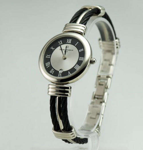 MICHEL HERBELIN TWO TONE CABLE WOMEN'S BRACELET STYLE WATCH