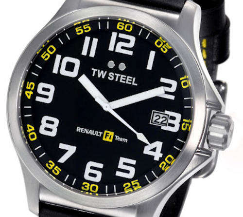 ON SPECIAL! TW STEEL RENAULT F1 PILOT OVERSIZED MENS WATCH