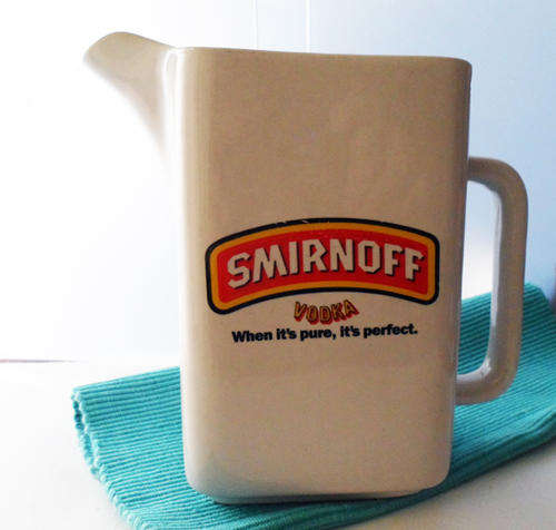 *SPRING SPECIAL* COLLECTABLE VINTAGE SMIRNOFF VODKA CERAMIC JUG