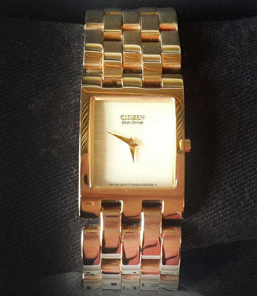*Modern, Classic, Elegant* CITIZEN ECO-DRIVE 'JOLIE' GOLD-TONE BRACELET STAINLESS STEEL WATCH