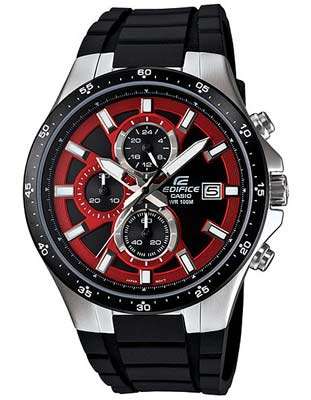 CASIO EDIFICE Active Line Stainless Steel and Resin Analog Chronograph watch *Brand NEW*