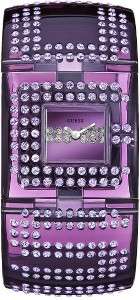 New! GUESS PURPLE City Lights Trend Bangle watch