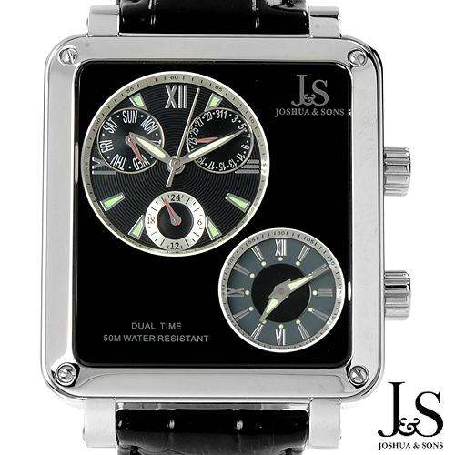JOSHUA and SONS JS-30-01 Brand New Gentlemens Oversized Day date Watch