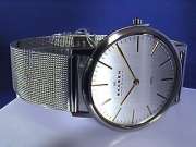 SKAGEN STEEL ULTRA SLIM TWO-TONE STAINLESS STEEL MESH MEN'S WATCH