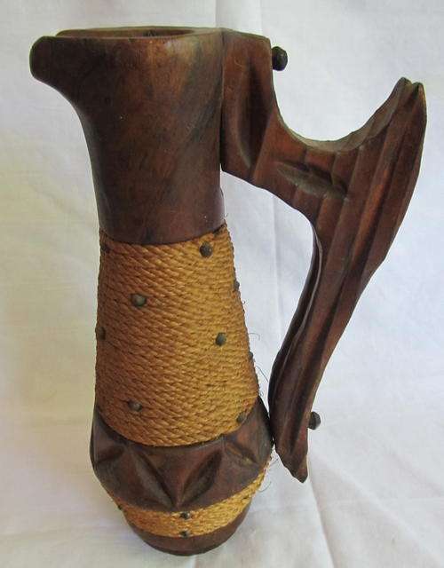 BEAUTIFUL WOODEN JUG