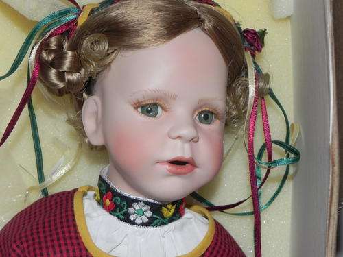 Franklin Mint Dutch or German Porcelain Doll