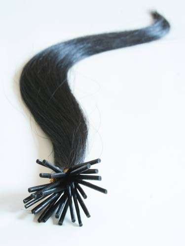 24" 100%  guaranteed virgin indian remy hair I tip micro ring hair x25 strands + free shipping