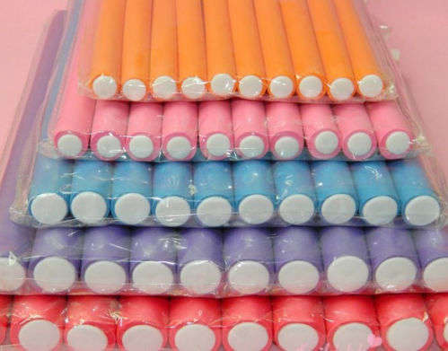 10Pcs Soft Foam Curler Twist Curls Tool DIY Styling Hair Rollers- Large