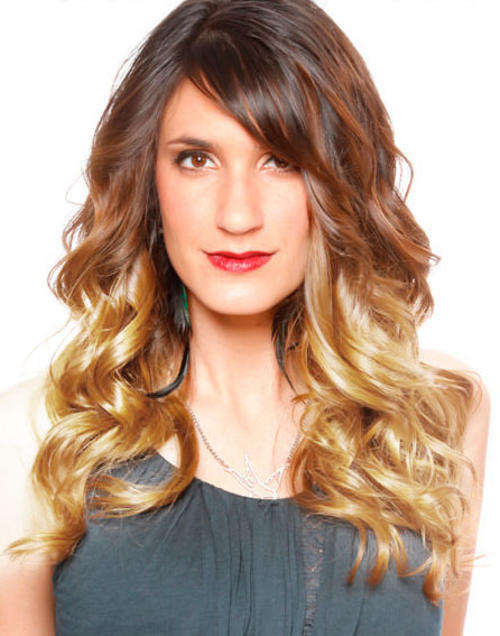 Hair extensions ombre 100% Brazilian remy clip in 16" 8pc set-same day shipping