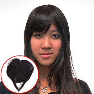 100% human hair clip on crown hair piece