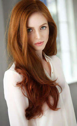 8pc clip in ombre light brown to mahogany- 50cm