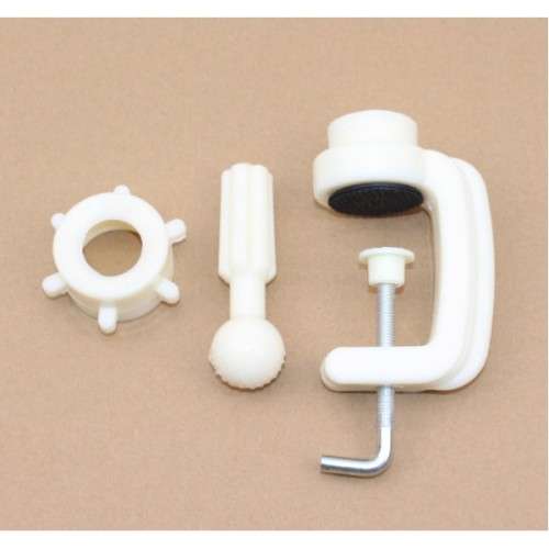 Superior table clamp---- for mannequin heads, white