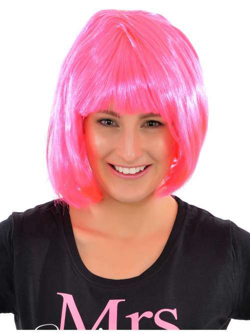 Party sale! Party wig pink bob synthetic hair