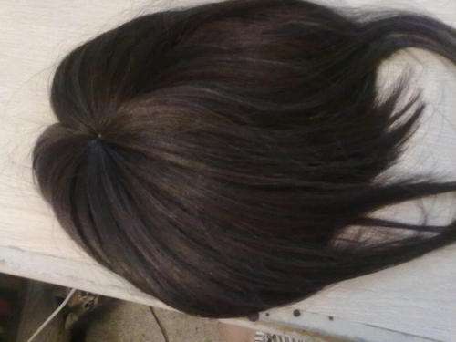 100% Human hair toupee/ top weave closure -for thinning crown /hair loss - clip on