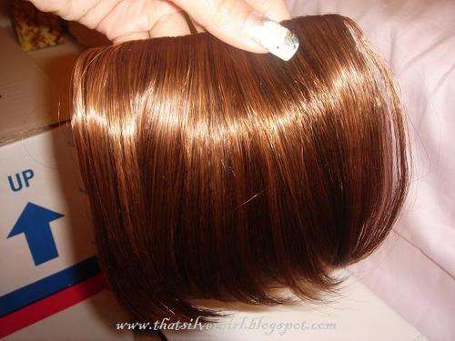 100% human hair Fashionable *blunt cut* instant Clip-in Fringe / bang - free shipping!
