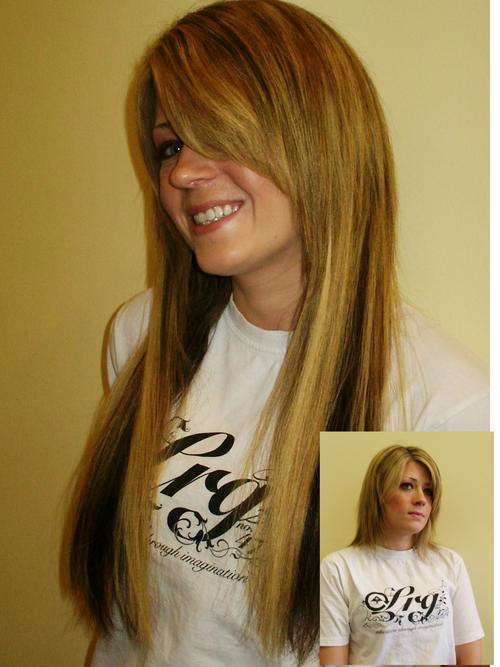 hair extensions 45cm 18"100% clip in Human hair extensions 8 pc set- 8 colours in stock