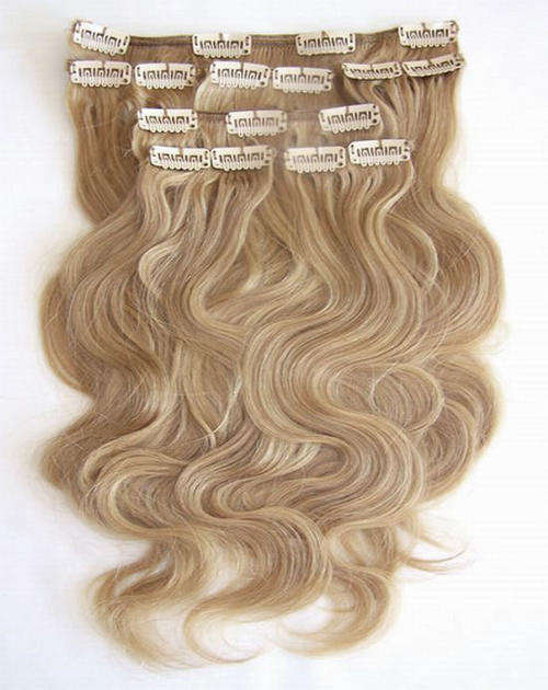 50% off! 7 colours! Stunning curls 18"100% Human Hair clip in extensions 8pc set-+ free shipping!