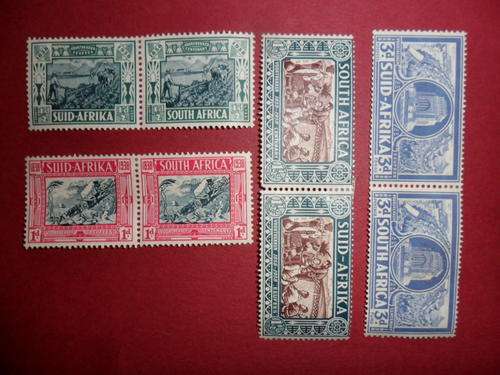 UNION OF S.A. - 1938 - SET OF 4 PAIRS - MINT