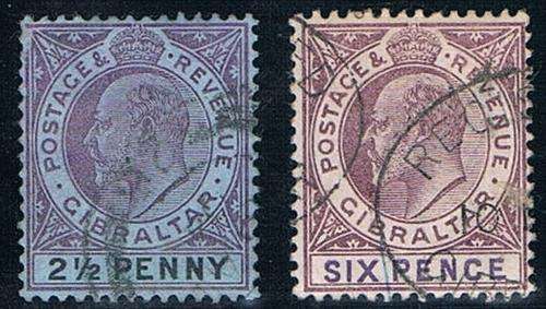 Gibraltar -  SG 49/50 Used as per Scan