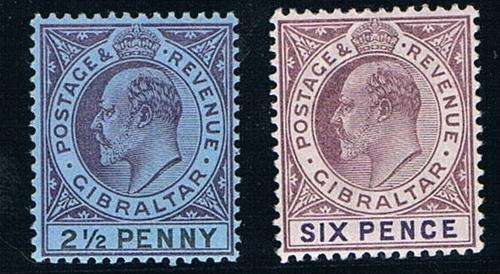 Gibraltar - SG 49/50 Mint as per Scan