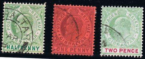 Gibraltar - SG 56/57/58  Used as per Scan