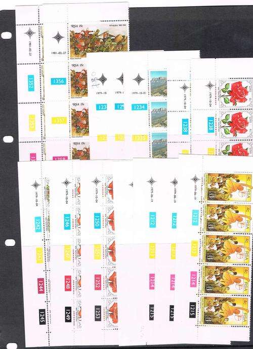 South Africa - Control Blocks and Strips as per 3 scans