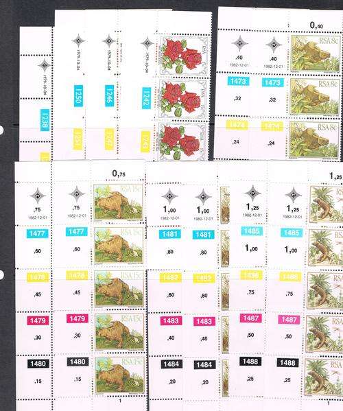 South Africa -  Control Blocks/Strips as per 3 Scans