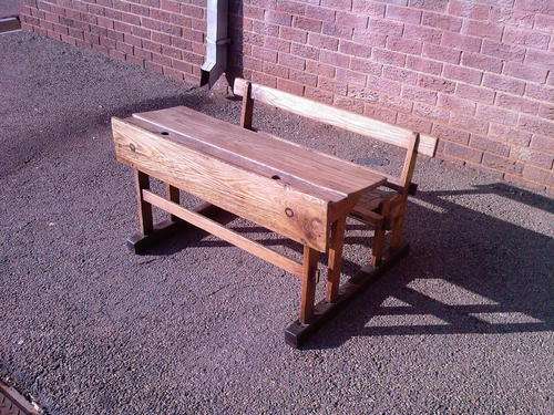 A LOVELY OLD SCHOOL DESAK OF THE 1920"S