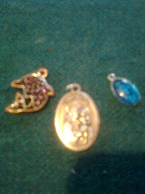 St Joseph Charm with two other charms
