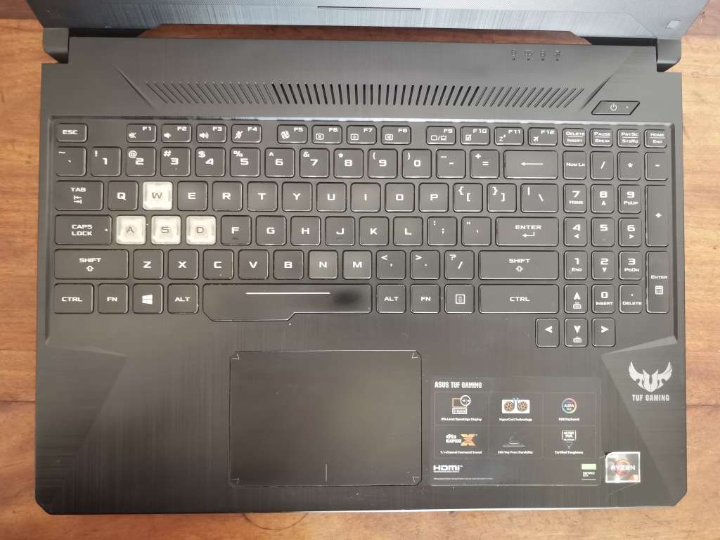 Asus Tuf 1F Laptop FD505D RYZEN5 8GB Memory + 512GB NVME