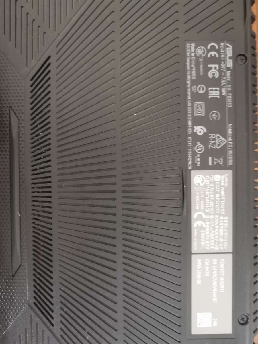 Asus Tuf 1F Laptop FD505D RYZEN5 8GB Memory + 512GB NVME