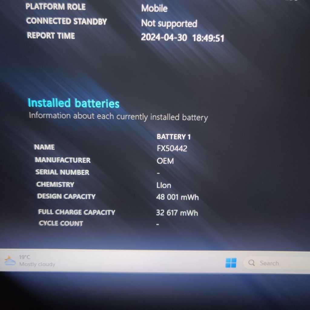 Asus Tuf 1F Laptop FD505D RYZEN5 8GB Memory + 512GB NVME