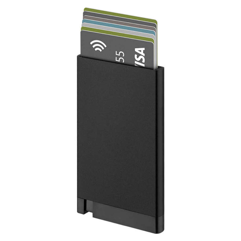 Pop-Up Wallet Card Holder RFID Block - Silver