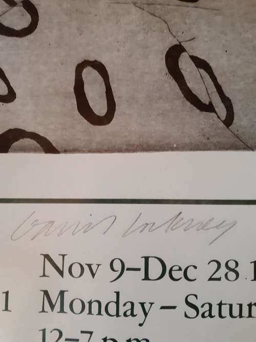 Signed Vintage David Hockney print "Two Boys Aged 23 or 24".