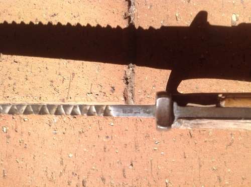 WW1 German Sawback Bayonet & Scabbard - Made by E&F Horster Solingen