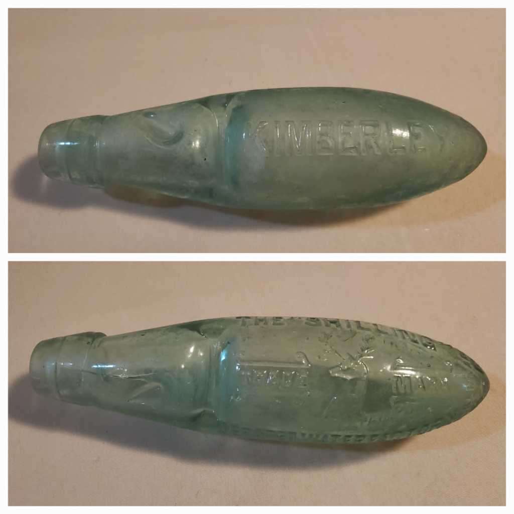 Vintage Bottles x2 - Kimberley (THE SHILLING) & Beaconsfield (P SULLIVAN) - RARE & COLLECTIBLE