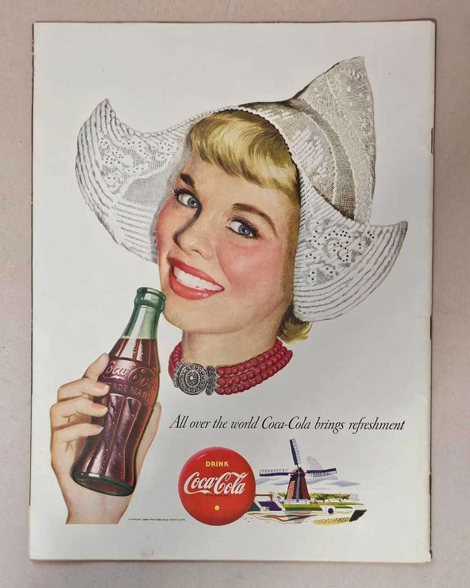 Vintage Coca Cola Original Advertisement from the 1910`s, 1940`s & 1950`s - BEAUTIFUL