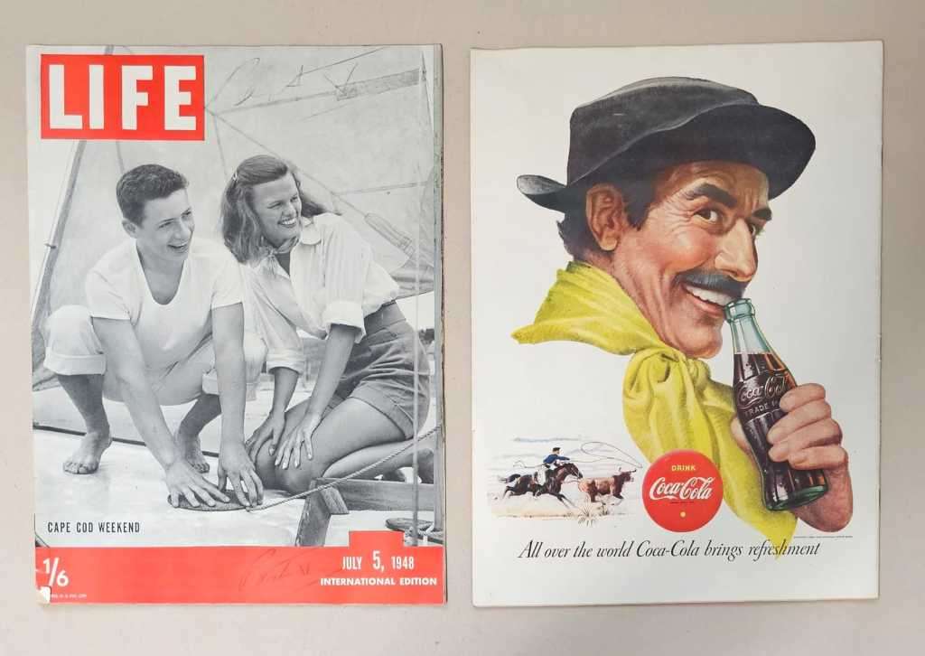 Vintage Coca Cola Original Advertisement from the 1910`s, 1940`s & 1950`s - BEAUTIFUL