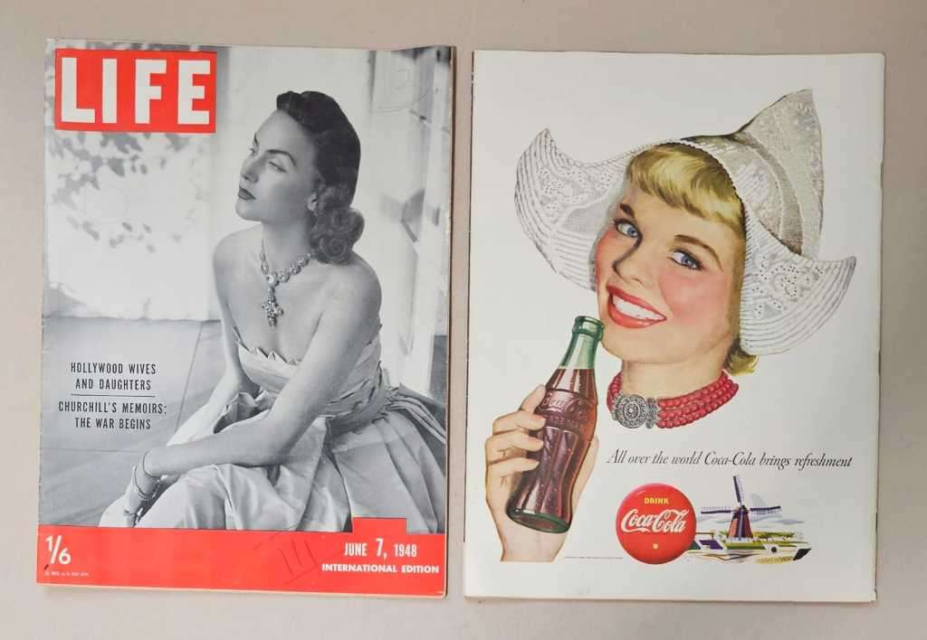 Vintage Coca Cola Original Advertisement from the 1910`s, 1940`s & 1950`s - BEAUTIFUL